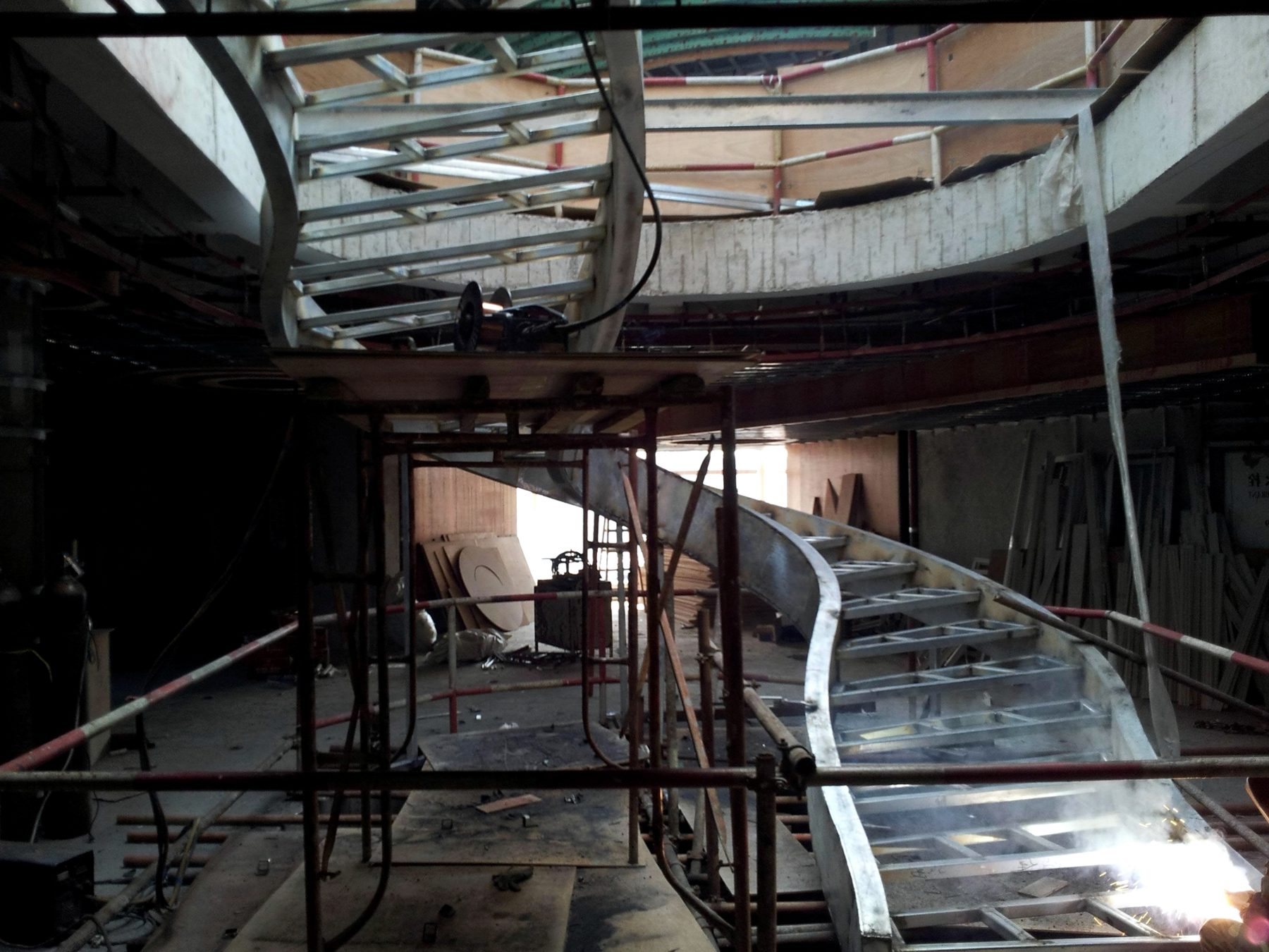 Helical staircase, island hotel — Dong'ao Island, Zhuhai